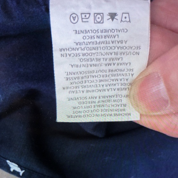 Men's Navy Blue Patterned Short Sleeve Shirt - Picture 4 of 6